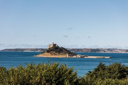 Coastal views at Mount's Bay House, Cornwall