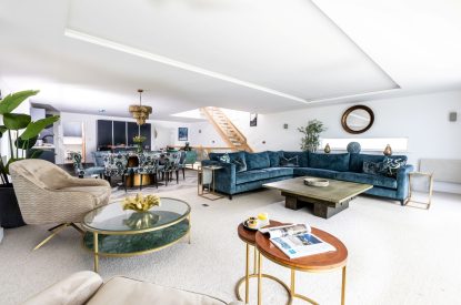 The living room at Mount's Bay House, Cornwall
