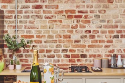 The kitchen at Coastal Manor Retreat, Hampshire