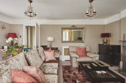 The living room at Coastal Manor Retreat, Hampshire