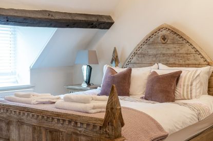 A double bedroom at Wild Rose Cottage, Cotswolds