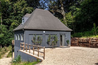 The pool house at Winston Manor, Cotswolds