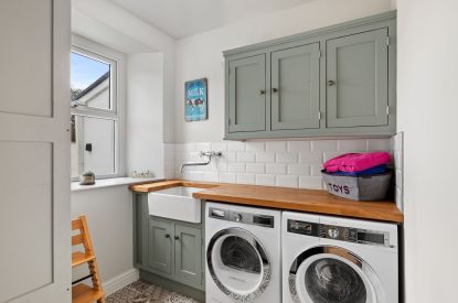 The utility room at Channel View, Oxwich