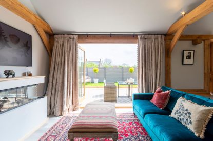 The lounge at The Lodge at Leigh, Dorset
