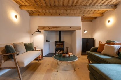 The snug at Skylark, Bradworthy, Devon