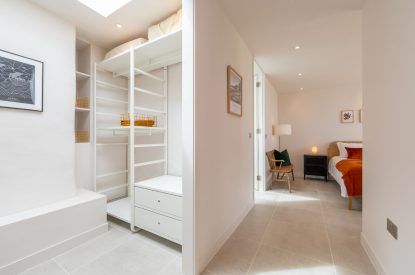The dressing room at Skylark, Bradworthy, Devon