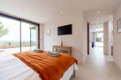 The king size bedroom at Skylark, Bradworthy, Devon