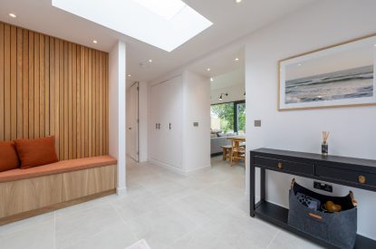 The entrance hall at Skylark, Bradworthy, Devon