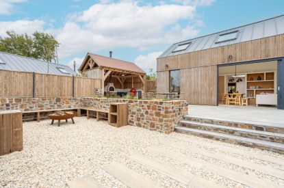 The outdoor space at Skylark, Bradworthy, Devon