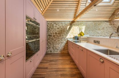 The kitchen at Clay Hill House, Chapmanslade, Wiltshire