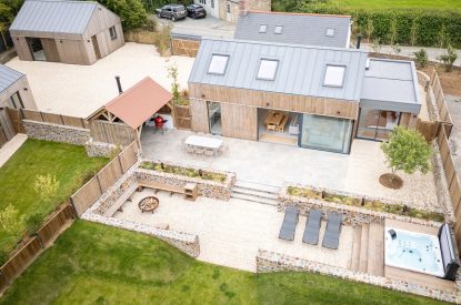 Overhead view at Skylark, Bradworthy, Devon