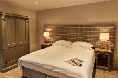 A king size bedroom at Senner Stalls, Northumberland