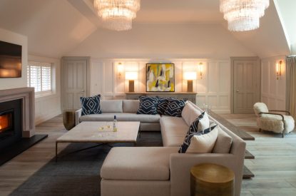 The reception room at Muirfield Green, East Lothian