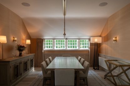 Then dining room at Muirfield Green, East Lothian