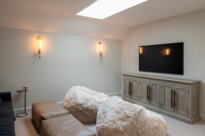 The tv room at Muirfield Green, East Lothian