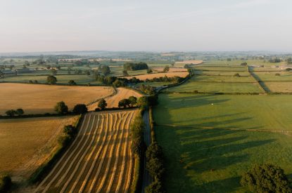 Aerial views near Cheshire Manor, Bickerton