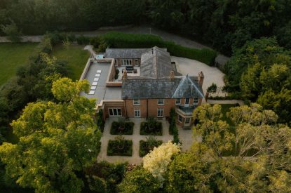 Aerial view of Cheshire Manor, Bickerton
