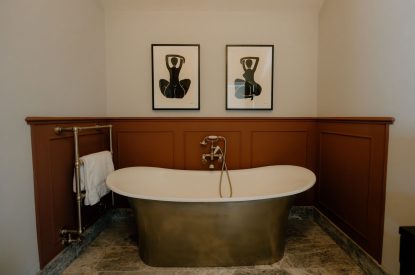 Free standing bath at Cheshire Manor, Bickerton