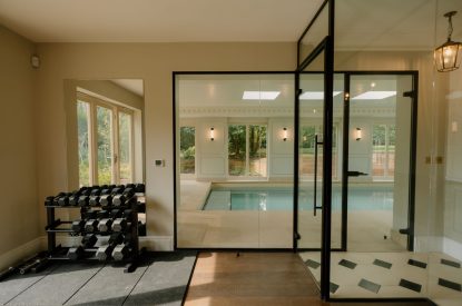 The gym area at Cheshire Manor, Bickerton