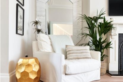 The living area at Driftwood House, Dorset