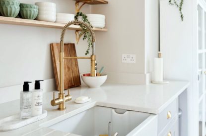 The kitchen at Driftwood House, Dorset