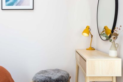 A bedroom at Woodlark, Devon