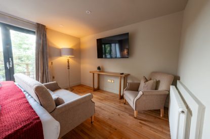 A super king-size bedroom at Silver Crescent House, Lake District