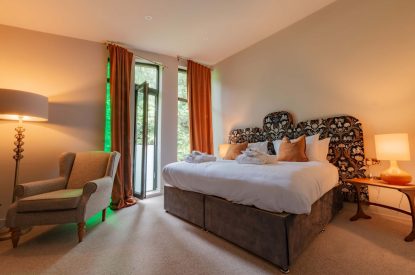 A super king-size bedroom at Silver Crescent House, Lake District