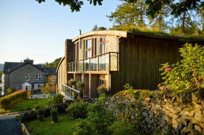 The exterior of Silver Crescent House, Lake District