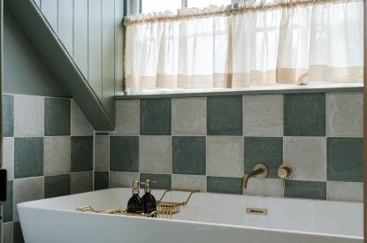 A bathroom at Isla Farmhouse, Perthshire