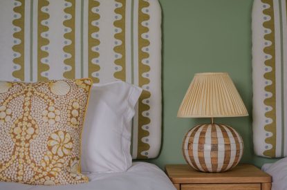 A twin bedroom at Isla Farmhouse, Perthshire