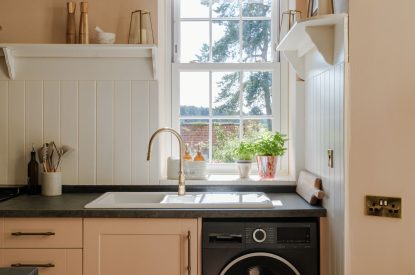 The kitchen at Isla Farmhouse, Perthshire