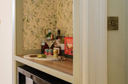 The bar at Isla Farmhouse, Perthshire