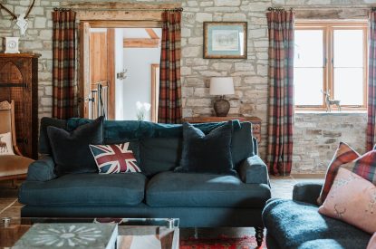The sitting room at The Mill Courtyard, Herefordshire