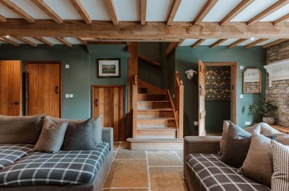 The TV lounge at The Mill Courtyard, Herefordshire