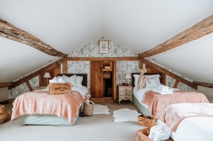 Family bedroom at The Mill Courtyard, Herefordshire