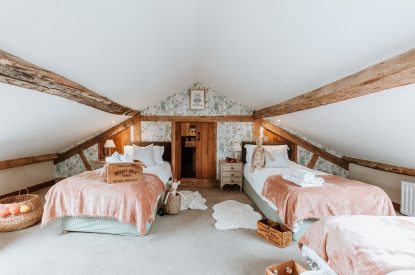 Family bedroom at The Mill Courtyard, Herefordshire