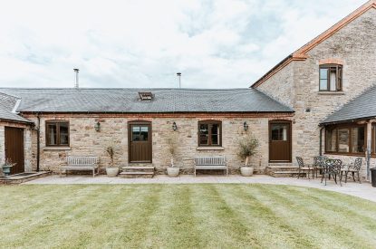 The garden at The Mill Courtyard, Herefordshire