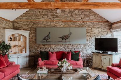 The sitting room at The Mill Courtyard, Herefordshire