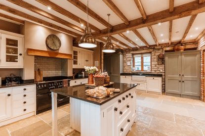 The kitchen at The Wainhouse Courtyard, Herefordshire 