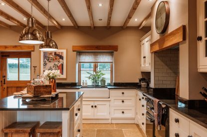 The kitchen at The Wainhouse Courtyard, Herefordshire 