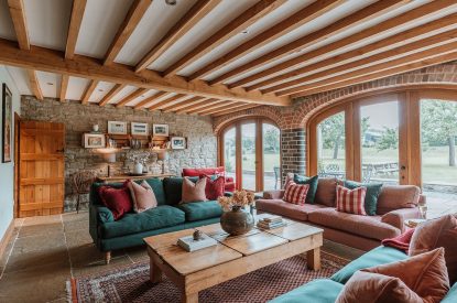 The siting room at The Wainhouse Courtyard, Herefordshire 