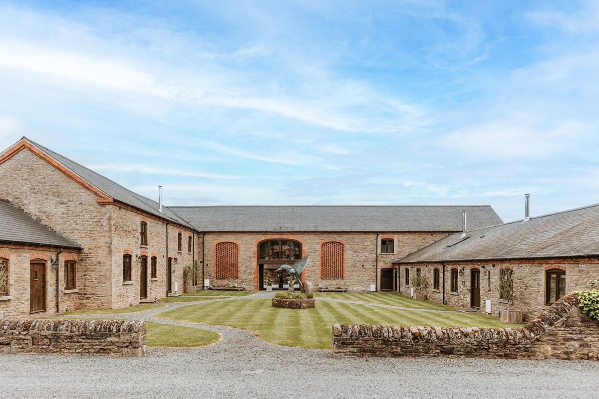 The garden at The Wainhouse Courtyard, Herefordshire 