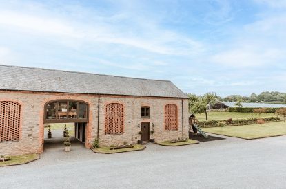 The exterior of The Mill Courtyard, Herefordshire