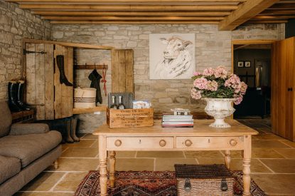 The entrance hall at The Mill Courtyard, Herefordshire