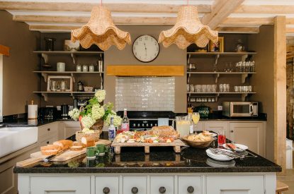 The kitchen at The Wainhouse Courtyard, Herefordshire 