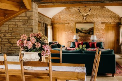The living space at The Wainhouse Courtyard, Herefordshire 