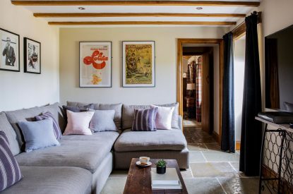 A sitting room at The Mill Courtyard, Herefordshire