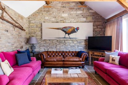 The sitting room at The Mill Courtyard, Herefordshire