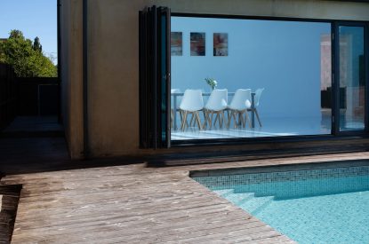 The outdoor swimming pool at Galley House, Hertfordshire